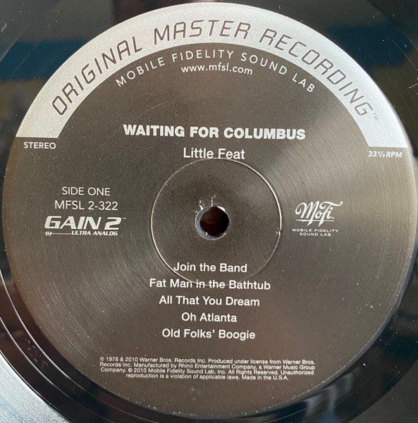 Vinyles: Little Feat – Waiting For Columbus 2LP – D'occasion à Wenslingen par riger11 2