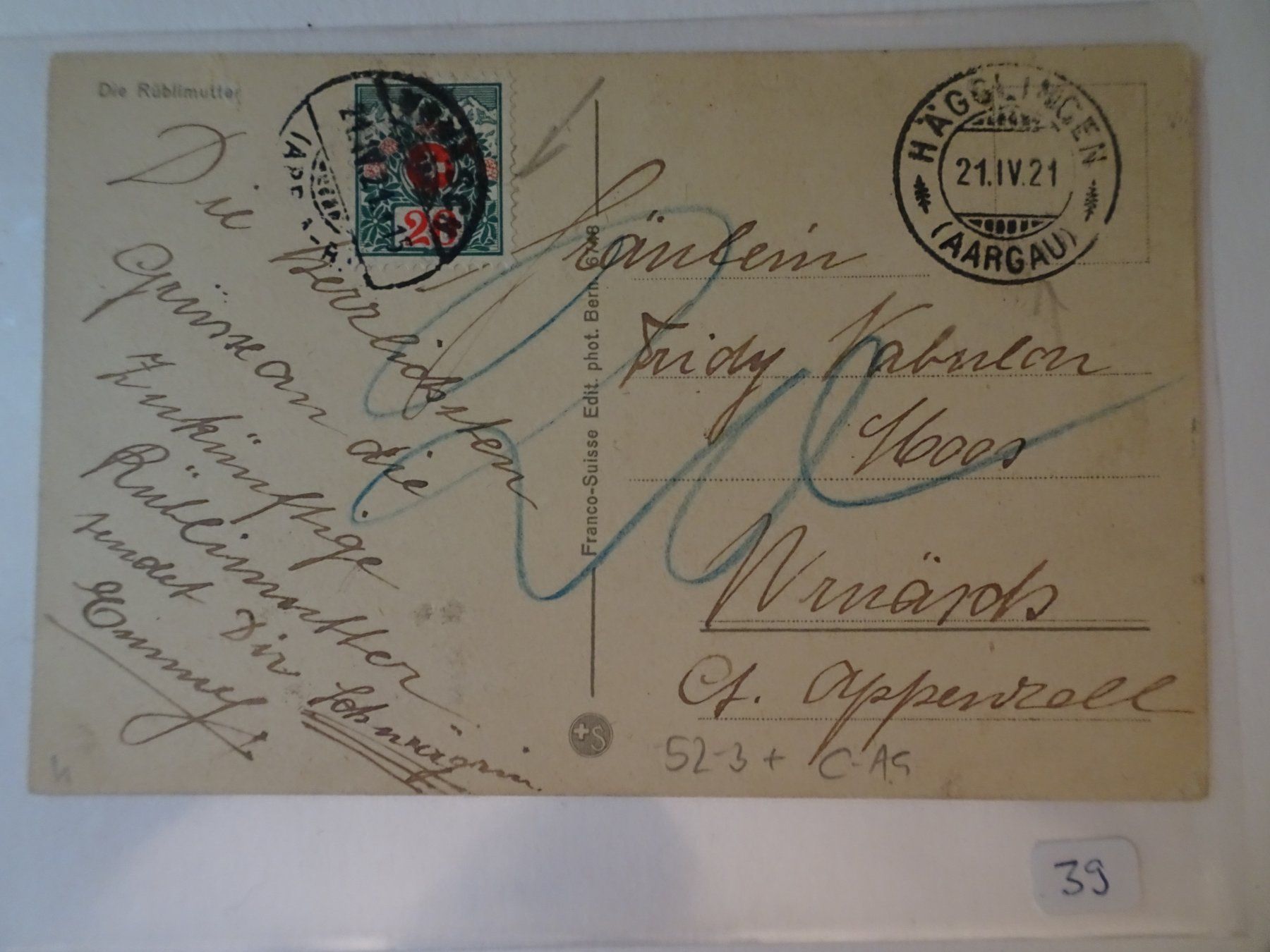 Cartoline postali: AK  Die Rüblimutter  Aargau Aarau – Usato da Schönenwerd venduto da schnitzunddrunter 1