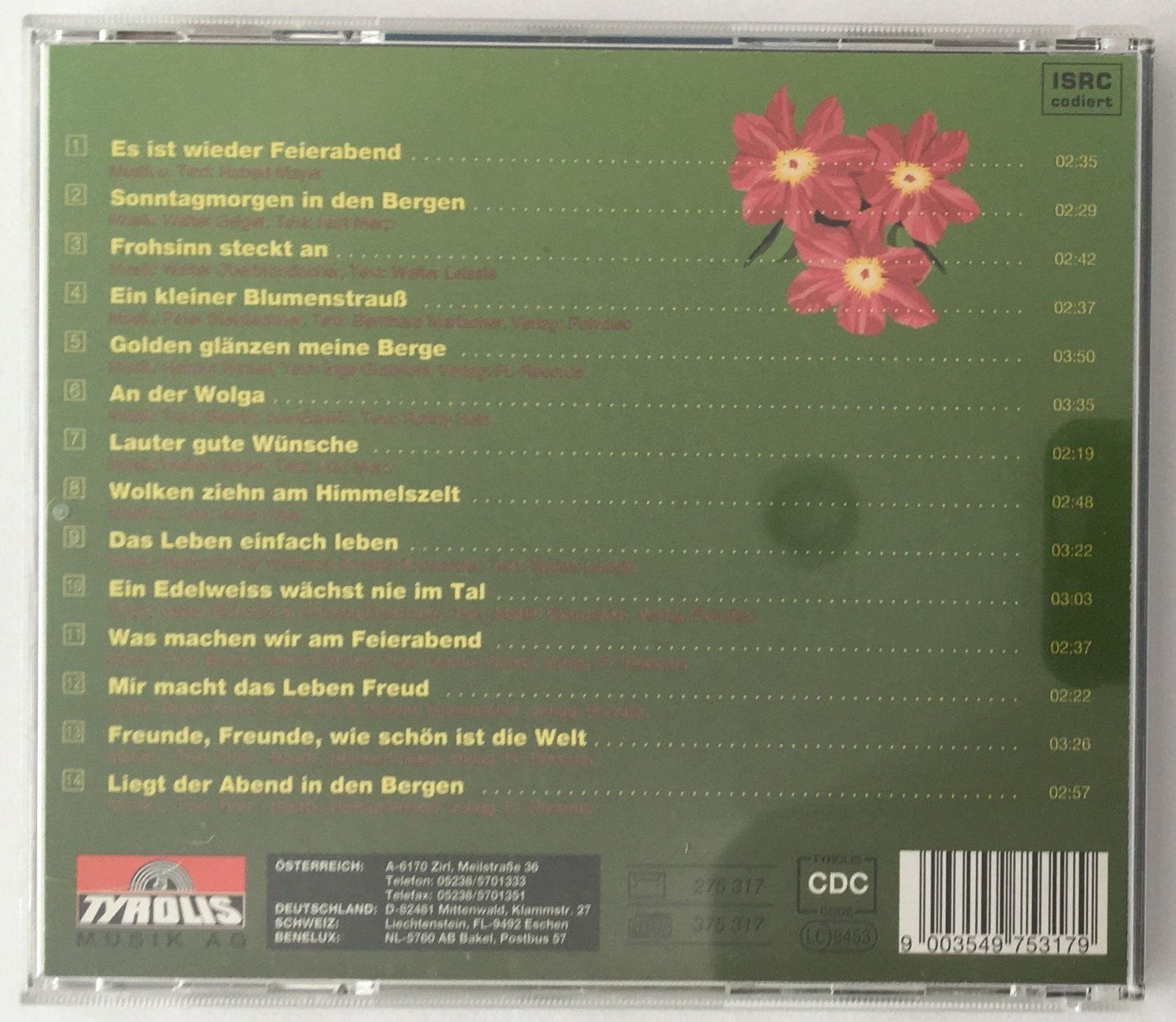 CD: Feierabend Sänger, Melodienstrauss – Usato da Flums venduto da Asquillo 1