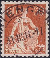 1940, Nr.140y (Helvetia m. Schwert) gest. TRIENGEN, K:150.-