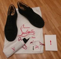 Christian Louboutin Schwarz Wildleder Schuhe Nieten Gr. 38,5