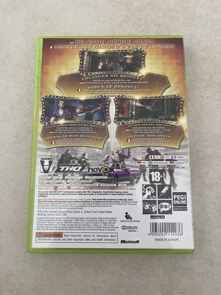 Giochi: saints row 2 xbox 360 – Usato da Suhr venduto da SchnapperCH 1