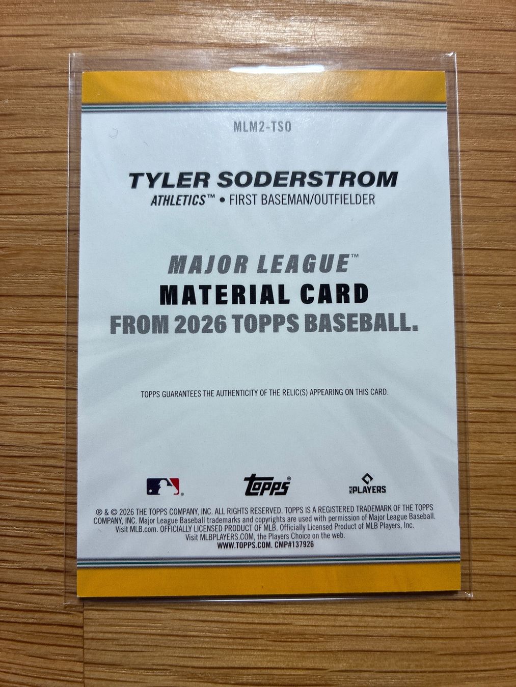 Topps Cartes à collectionner: Topps Flagship Tyler Soderstrom Athletics Patch – D'occasion à Solothurn par MegaDaggi 1