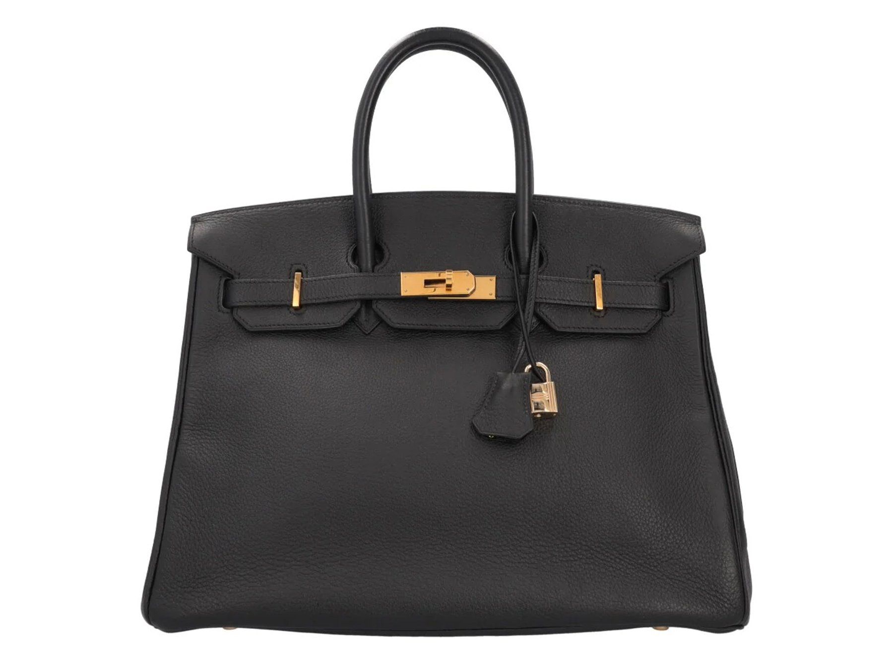 Hermès Borse da donna: HERMÈS | Birkin 35, Noir Clemence, Gold Hardware - 2001 – Usato da Zumikon venduto da Pauls_Collection