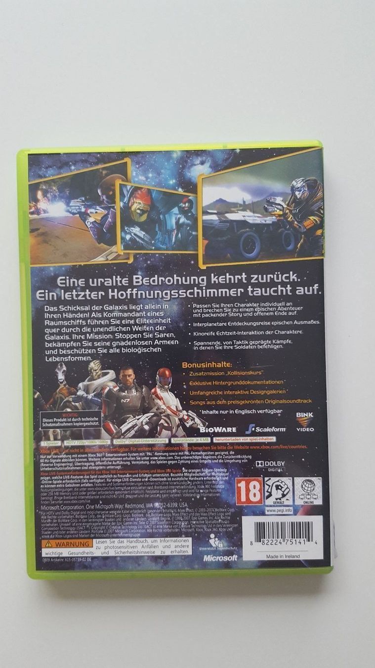 Microsoft Jeux: Mass Effect Xbox 360 – D'occasion à Füllinsdorf par master_mind 2