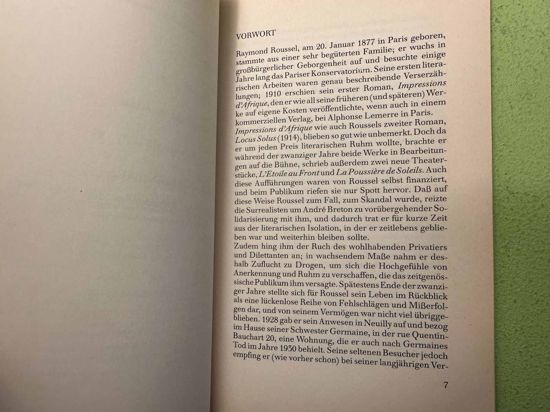 Libri: Raymond Roussel: In Havanna. – Usato da Zürich venduto da allp 4