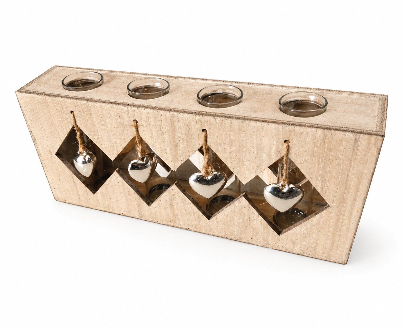 Vasen & Gefässe: Deko Vase Set Holz Glas – Neu (gemäss Beschreibung) aus Fully von VaneaSelection 3