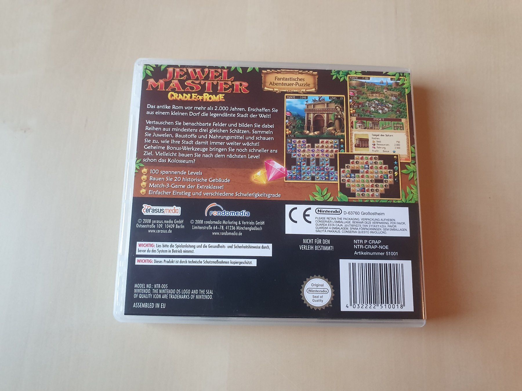 Nintendo Spiele: Jewel Master Cradle of Rom – Gebraucht aus Stansstad von collectorsshop 1