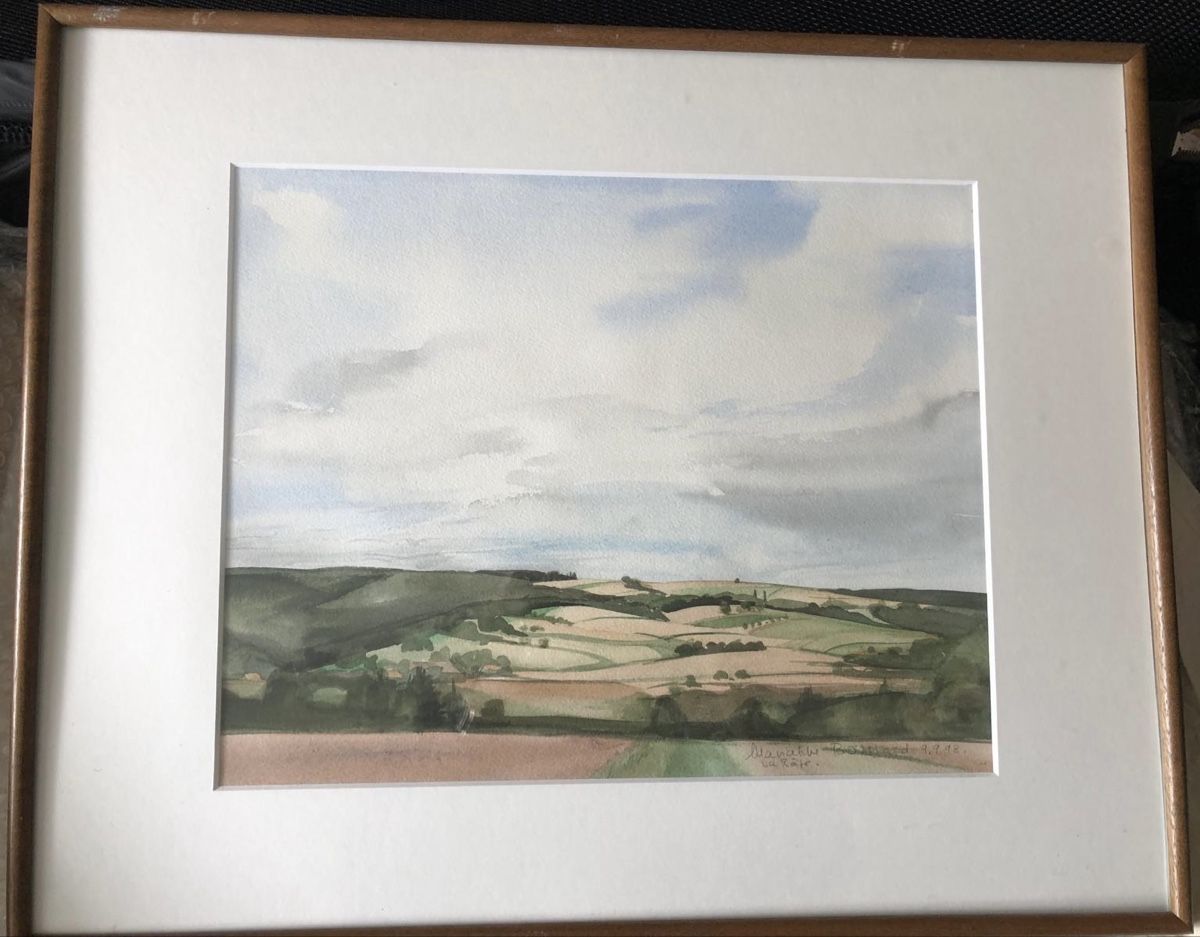 Dipinti: Tableau aquarelle La Râpe, Marianne Bosshard  – Usato da Agiez venduto da Montmirail01