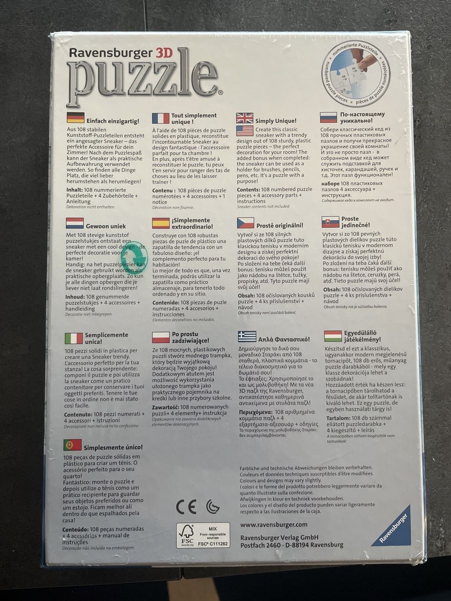 Ravensburger Puzzle: 3D Puzzle – Nuovo e nell'imballaggio originale da Aarau Rohr venduto da sid_h6 1