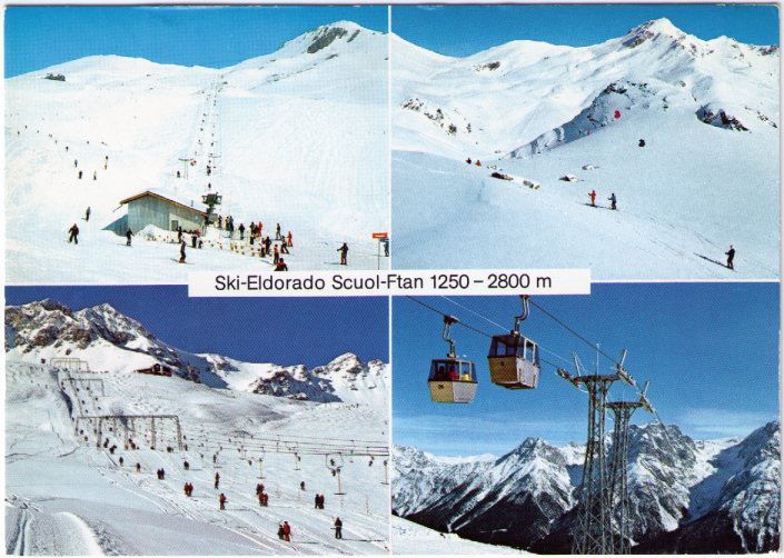 Cartes postales: Scuol - 4 Bild AK – D'occasion à Binningen par Mountainrider