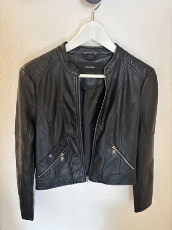 Vero Moda Kunstlederjacke schwarz Grösse XS Zustand gut
