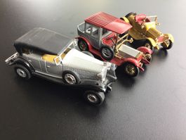 3 Nostalgische Modellautos, Raritäten, Sammlerstücke 1:43