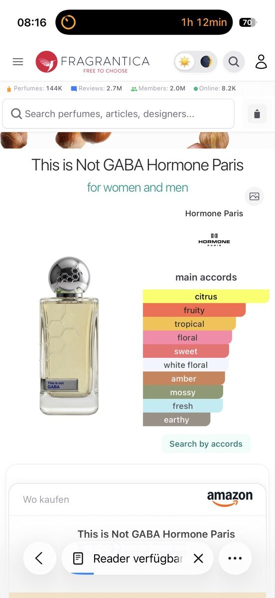 Parfum & Eau de Toilette: Hormone Paris This is Not GABA. 2 ml – Gebraucht aus Sursee von nst_czk2 1