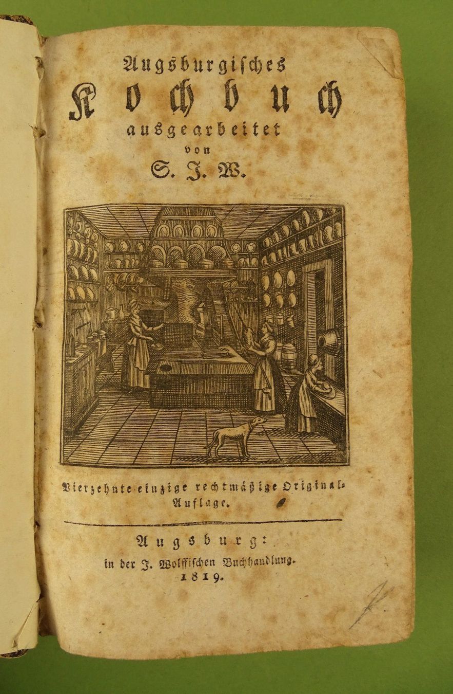 Libri: AUGSBURGISCHES KOCHBUCH 1819 – Usato da Grüningen venduto da Kartensammler 2