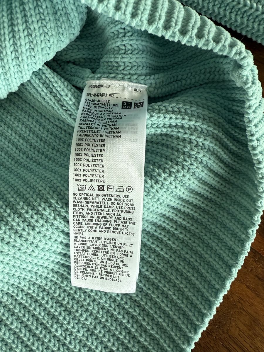 Maglioni & Felpe: Uniqlo Strickpullover, Gr S, petrol/türkis- NEU – Nuovo (secondo la descrizione) da Brüttisellen venduto da Molemo 2