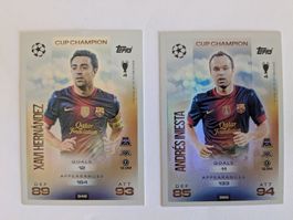 Topps Match Attax 25/26 Cup champion Xavi / Iniesta