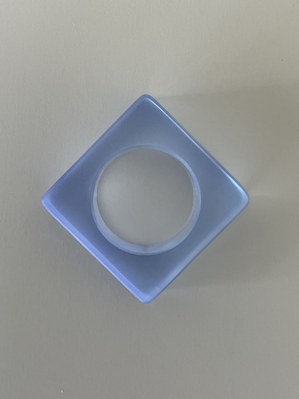 Anelli: Ring Plexiglas breit hellblau - 3 Grössen wählbar – Nuovo e nell'imballaggio originale da Turgi venduto da bar_8pdm 3