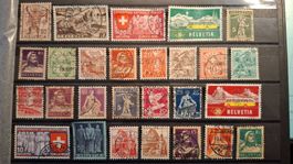 Lot alte CH Briefmarken