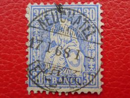 Sitzende: 41b mit schönem Vollstempel: NEUCHATEL, Kat: 350.-