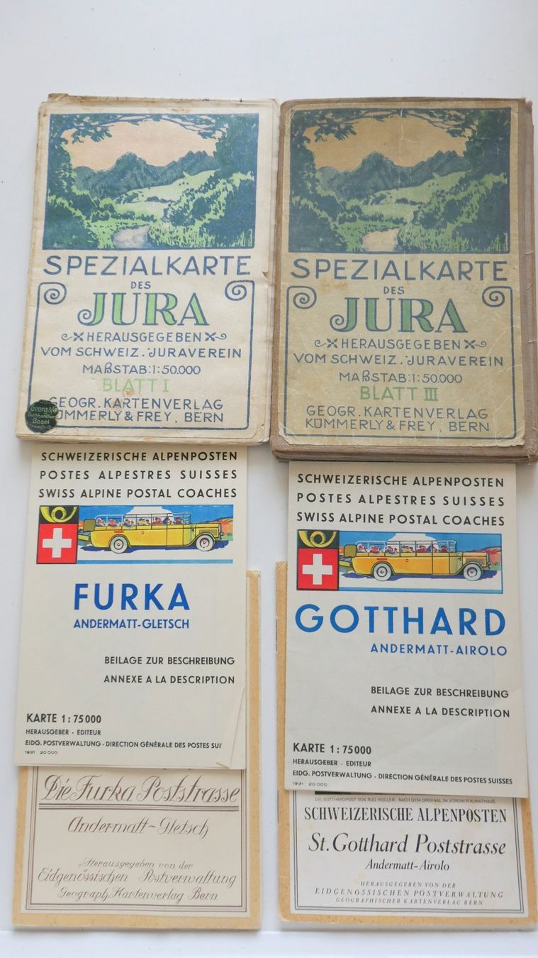 Cartine & Atlanti: 4 alte Landkarten – Usato da Hinterkappelen venduto da himi02