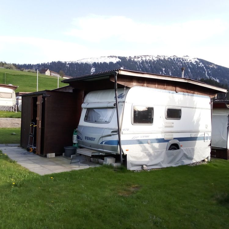 Wohnwagen auf Campingplatz Jakobsbad Appenzell | Kaufen auf Ricardo