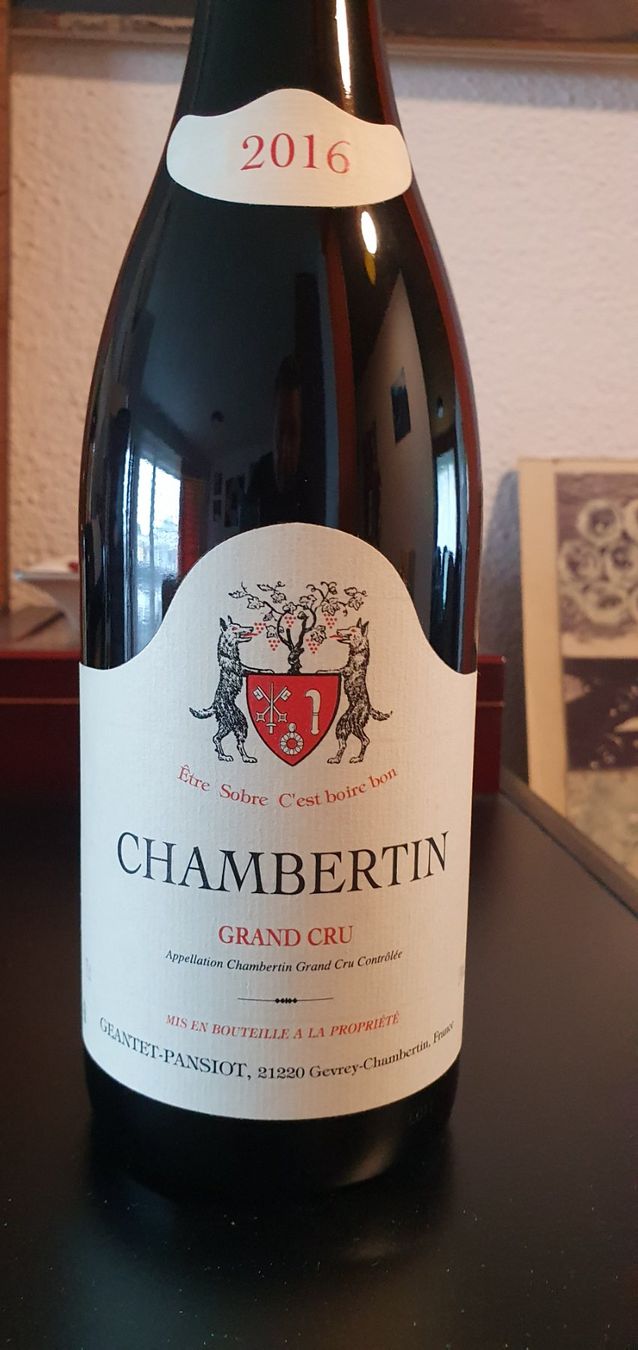 Vino: CHAMBERTIN 2016 Grand Cru - GEANTET-PANSIOT – Nuovo e nell'imballaggio originale da Lenzburg venduto da Reto013 2