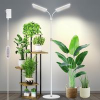 Pflanzenlampe Vollspektrum 2 Köpfe Ständer 58-170 cm