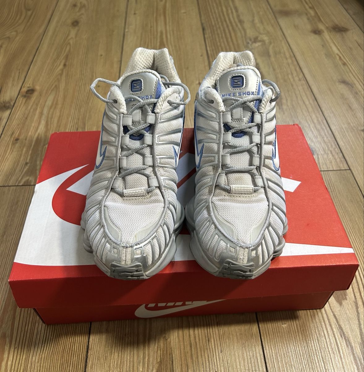 Nike Scarpe da uomo: Nike Shox TL platinum Silver/Blue – Usato da brent venduto da fukusapes 2