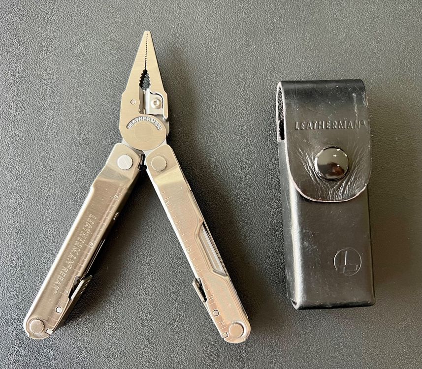 Leatherman Rebar Multi-Tool - 17 Werkzeuge für Heimwerker und Camping - Schwarzer Edelstahl - Silber