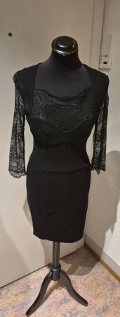Elegantes, schwarzes Kleid mit Spitze, Gr. 36, Top! LIU JO