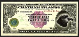 CHATHAM ISLANDS - 3 DOLLAR 1999 - UNZ - SELTEN - POLYMER