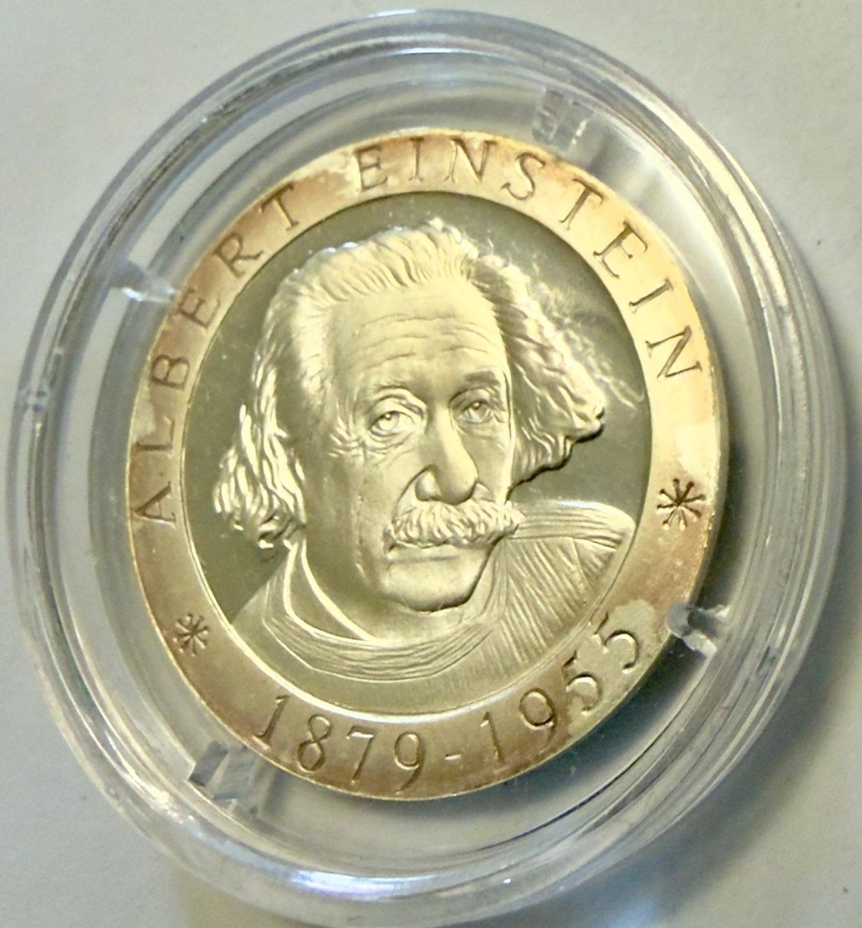 Tutti le monete: Togo 500 Francs 2000 silver Albert Einstein Kat: CHF 41.- – Nuovo (secondo la descrizione) da Zürich venduto da Tasmiyah 1