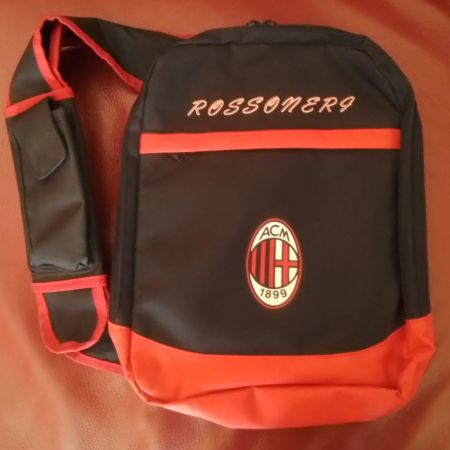 Umhängetasche / Rucksack AC Milan schwarz rot NEU