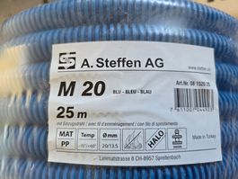 STEFFEN Installationsrohr M20 25 m Blau, mit Einzugsdraht