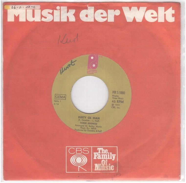 Dischi in vinile: Three Degress  --  Dirty ol man   Single7 – Usato da Oberwil (Dägerlen) venduto da thespecials