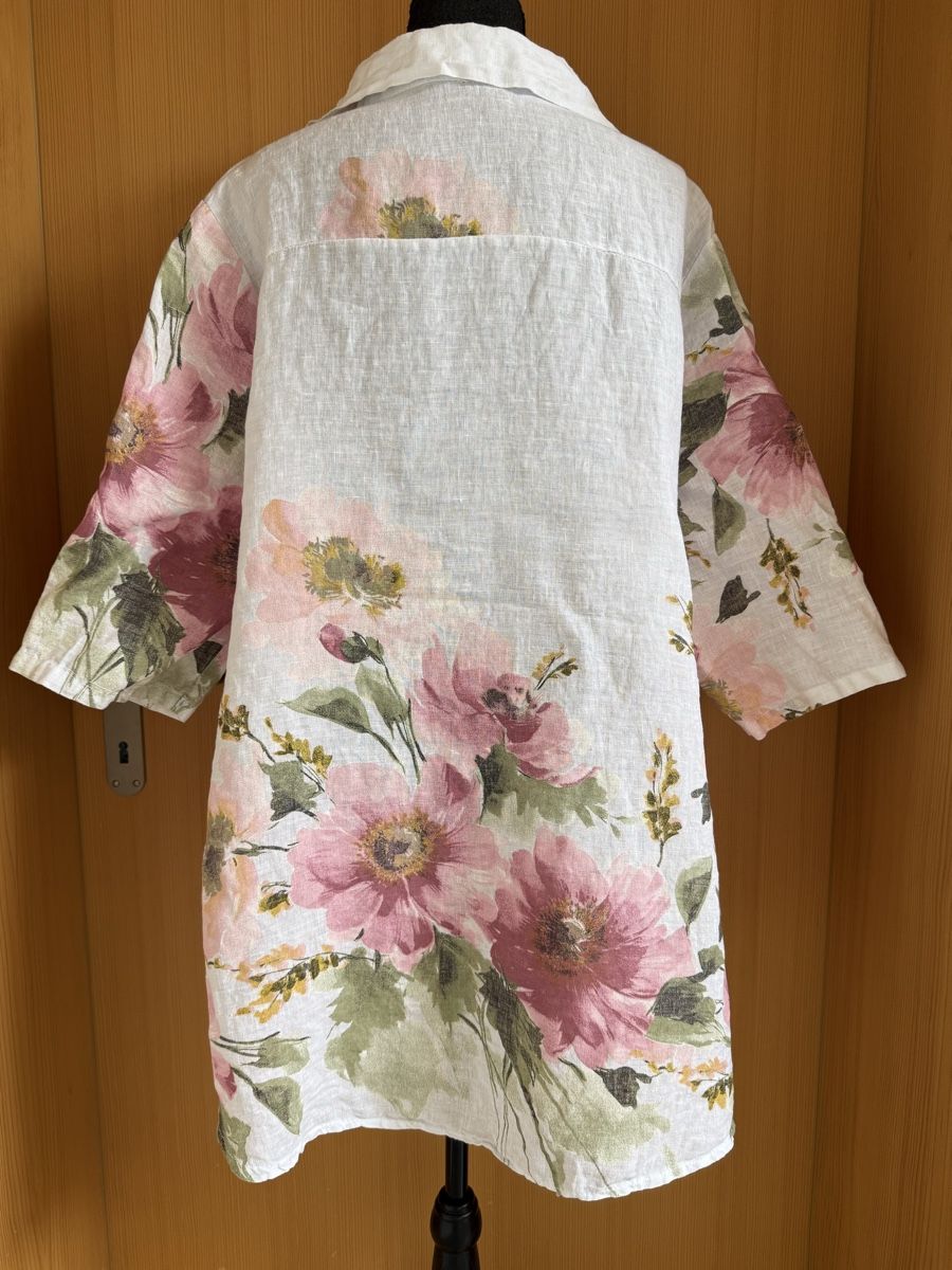 Tuniche: Boho Tunika / Blusejacke aus Leinen – Nuovo (secondo la descrizione) da Sigriswil venduto da ck56 2