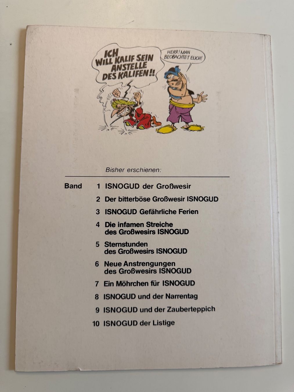 Fumetti: ISNOGUD BAND 10 – Usato da Münsingen venduto da Ganjam 2