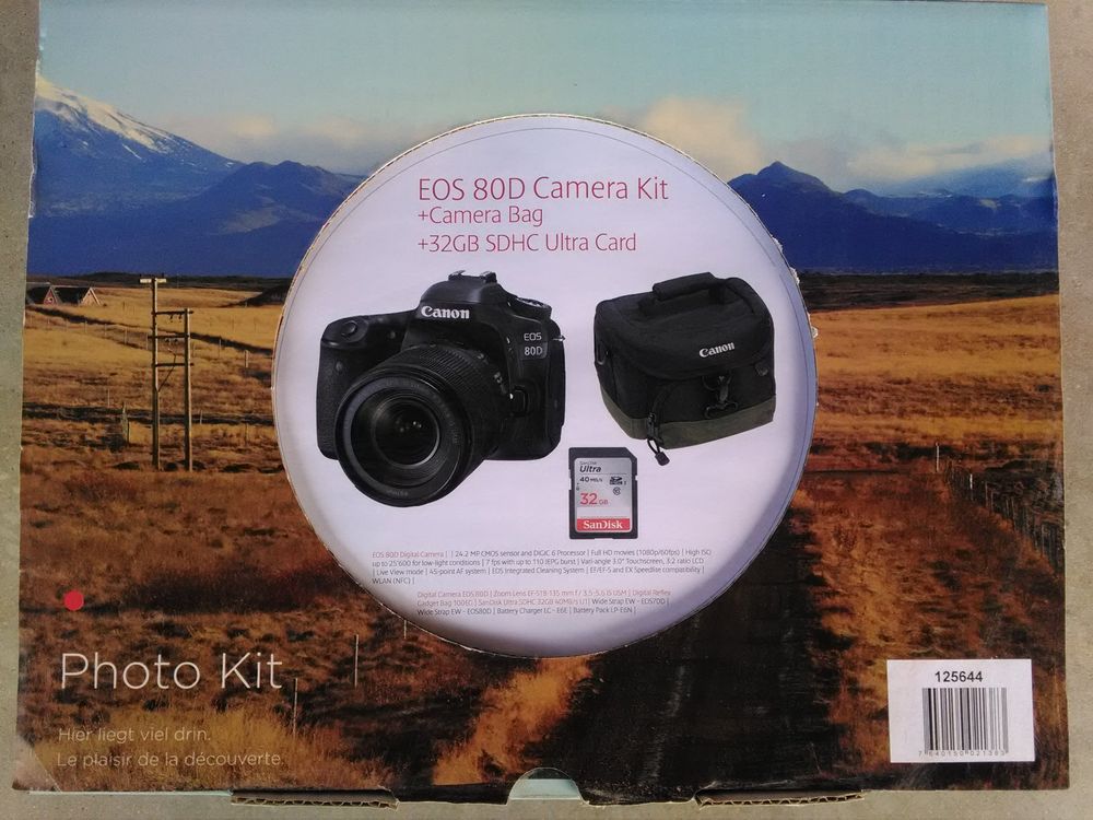 Canon Eos 80d Camera Kit Neu 