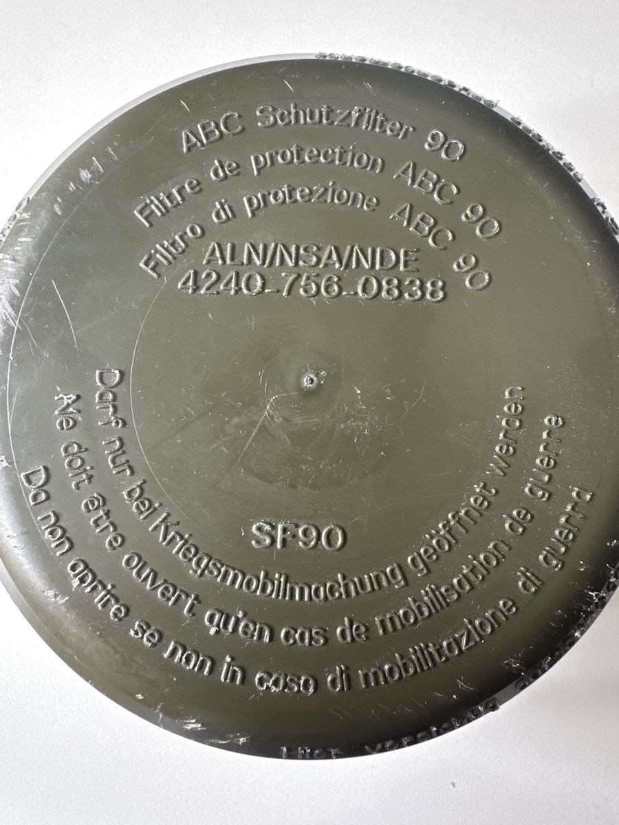 Schweizer Armee Tutti gli attrezzi: ABC Schutzfilter 90, SF90, Schweizer Armee – Nuovo (secondo la descrizione) da Horw venduto da yvesmarc 1