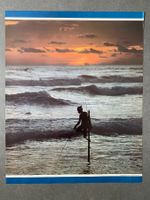 Original Vintage Poster - Fischer auf Stelzen