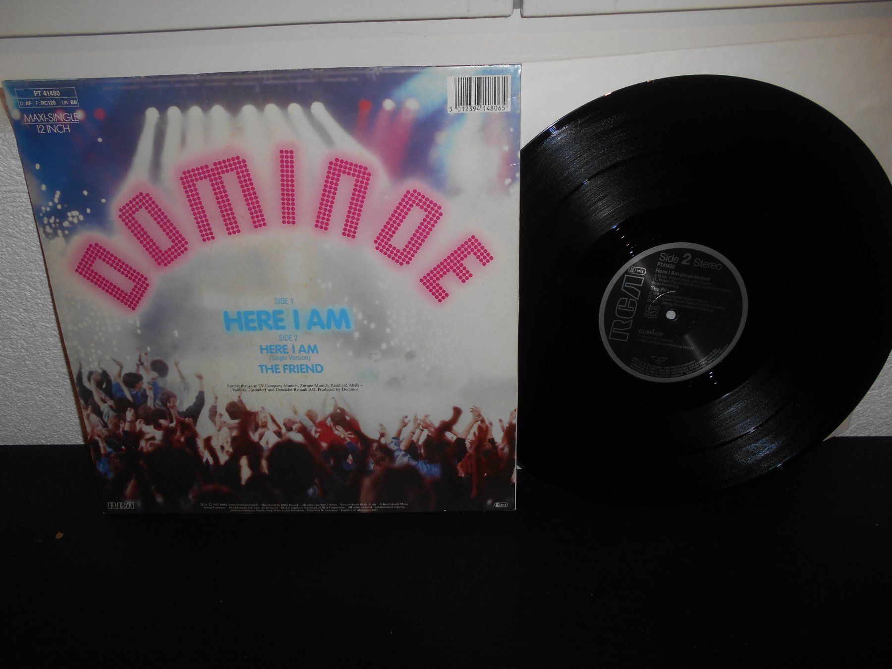 Schallplatten: Dominoe – Here I Am / 1987 / Maxi – Gebraucht aus Aarberg von witchhunter01 1