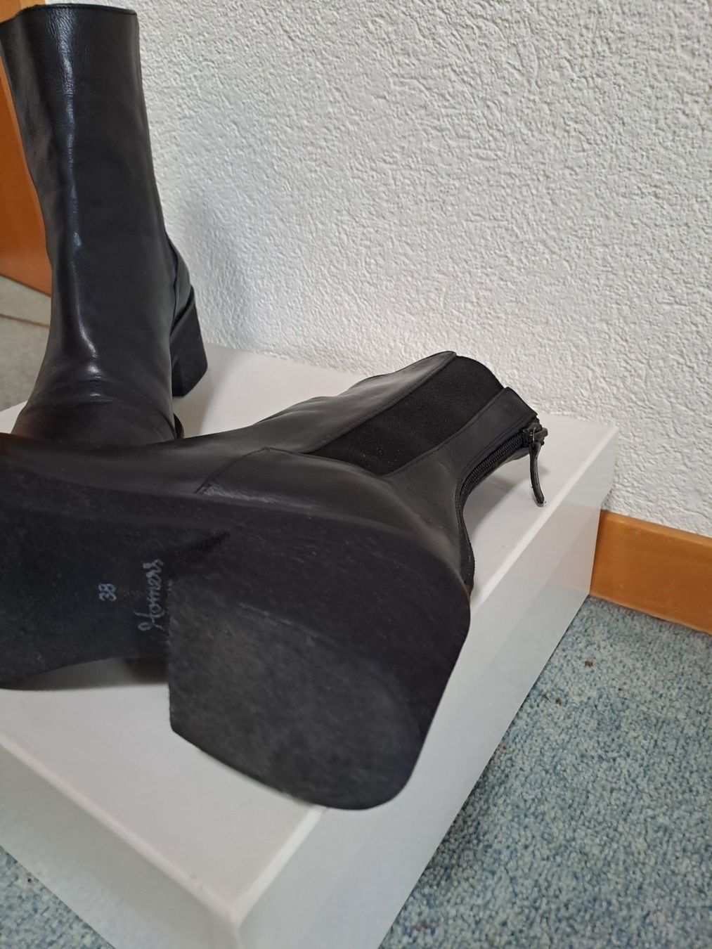 Damenschuhe: Leder Stiefelette, HOMERS,Gr. 38, NP 359.- – Gebraucht aus Frauenfeld von Andadaa 2