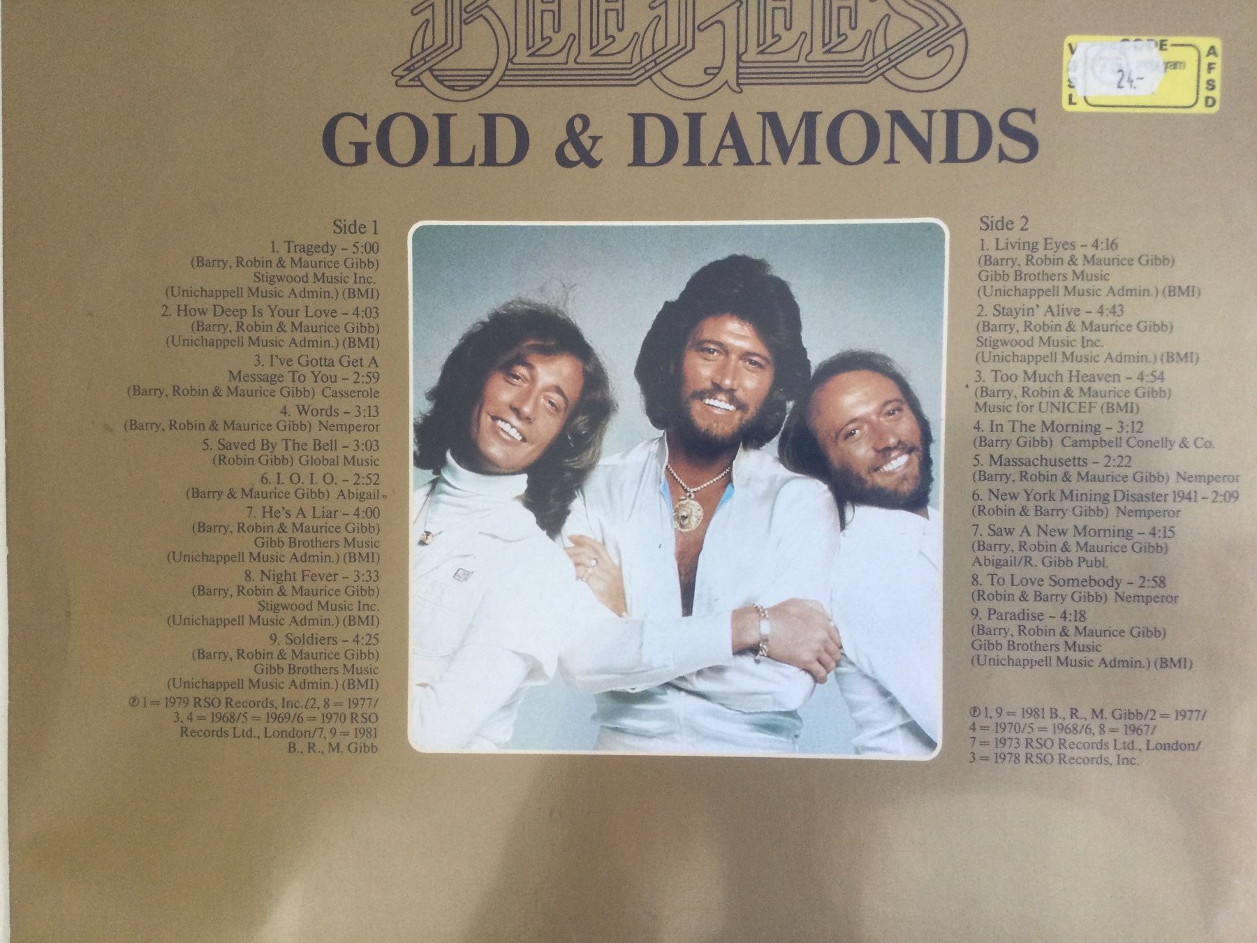 Dischi in vinile: Bee Gees LP - Gold And Diamonds – Usato da Gutenswil venduto da Hamzian 1