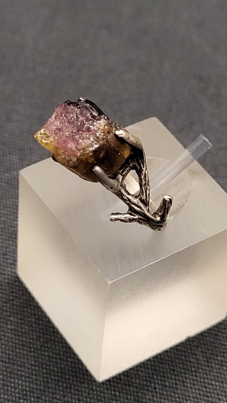 Anelli: Silberring mit Turmalin – Usato da Basel venduto da spinne02 5