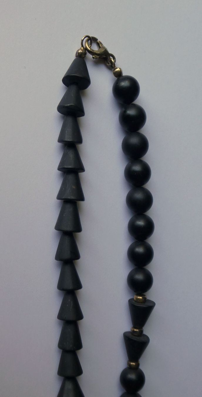 Onyx Catenine: Halskette Onyx matt schwarz Edelstein – Usato da Frauenfeld venduto da dhour 3