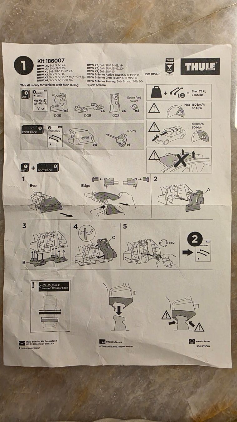 Thule Portapacchi: Thule Kit 186007 – Usato da Würenlingen venduto da swen6 1