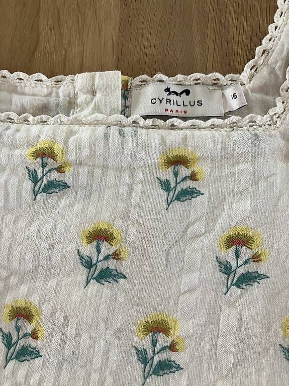 Camicette, T-shirt & Top: Blouse fleurie Cyrillus 16 ans – Usato da Epalinges venduto da Tosca20 1