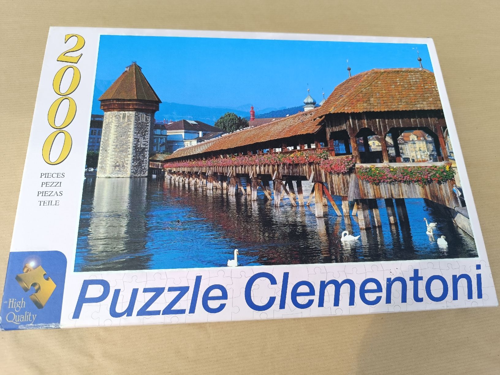 Clementoni Puzzle: 2000er Puzzle Kappelbrücke Luzern – Usato da Emmenbrücke venduto da prise81