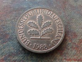 DEUTSCHLAND 1 Pfennig 1988